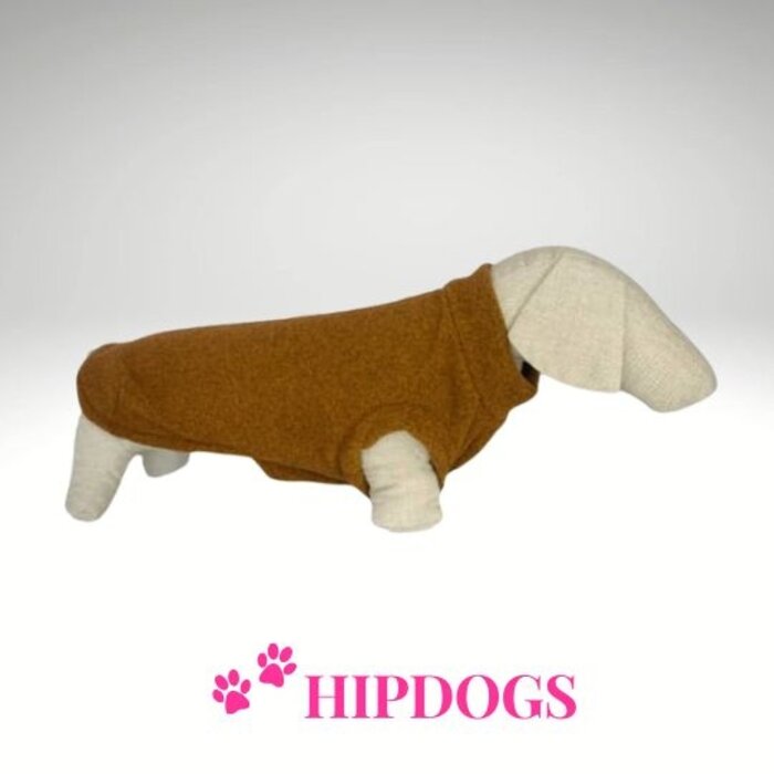 tQel – Mode & Accessoires voor Teckels tQel honden fleece trui AlaskaTangerine