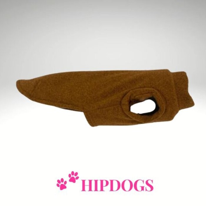 tQel – Mode & Accessoires voor Teckels tQel honden fleece trui AlaskaTangerine