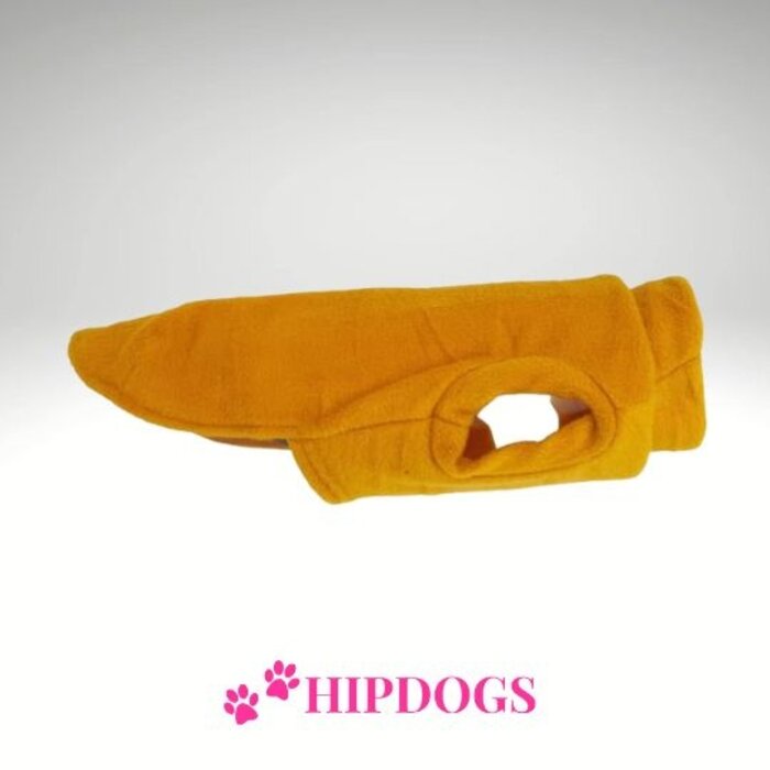 tQel – Mode & Accessoires voor Teckels tQel honden fleece trui Alaska Mustard