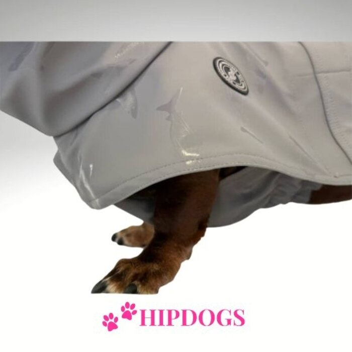 tQel – Mode & Accessoires voor Teckels tQel raincoat TinTin Grijs Shark
