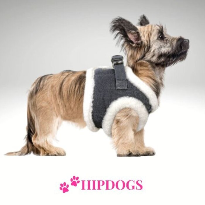 Milk & Pepper Milk & Pepper winter harnas hond Tyler Denim Blue