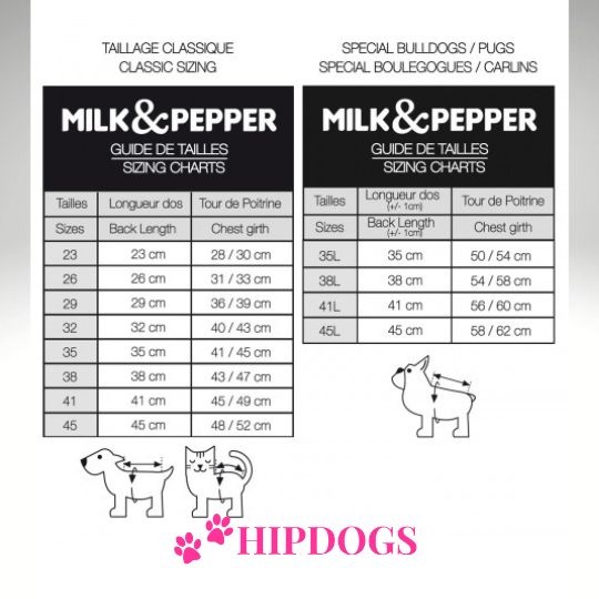 Milk & Pepper Milk & Pepper Hondenjas Dons Darius Rood