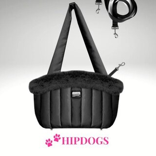 Milk & Pepper Milk & Pepper schoudertas hond Nanouk zwart