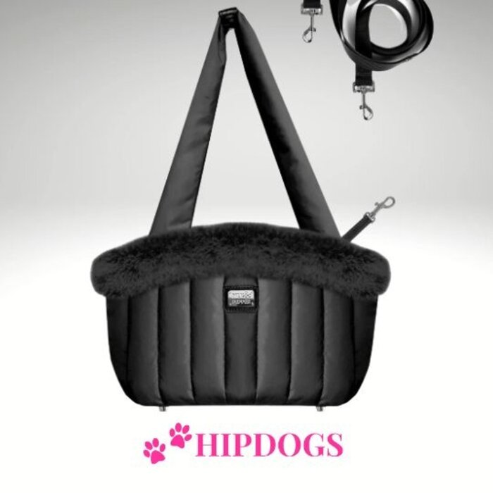 Milk & Pepper Milk & Pepper schoudertas hond Nanouk zwart