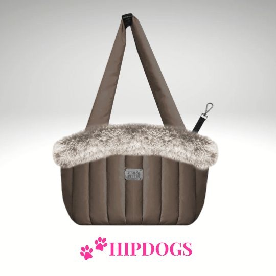 Milk & Pepper Milk & Pepper schoudertas hond Nanouk Marron Glacé