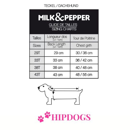 Milk & Pepper Milk & Pepper honden donsjas Tamara Marine blauw