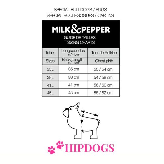 Milk & Pepper Milk & Pepper honden donsjas Tamara Marine blauw