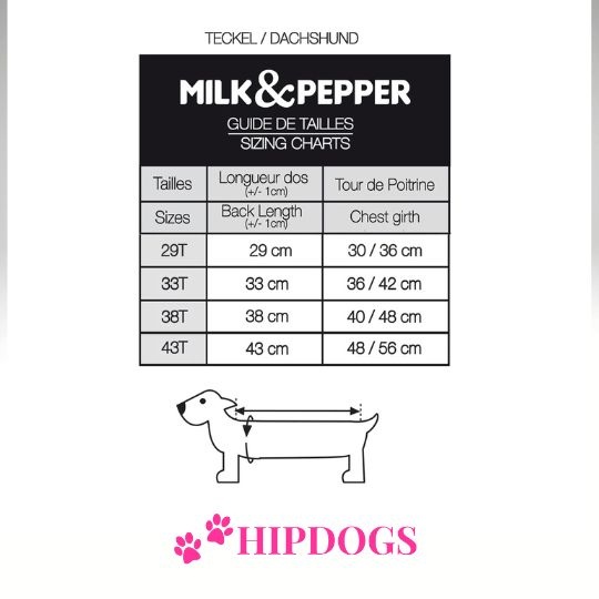 Milk & Pepper Milk & Pepper hondentrui Theo voor teckels
