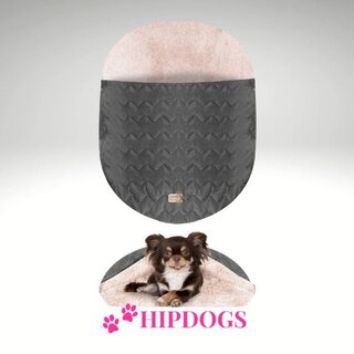 Milk & Pepper Milk & Pepper hondenslaapzak Megeve Cocon Rose / Grijs