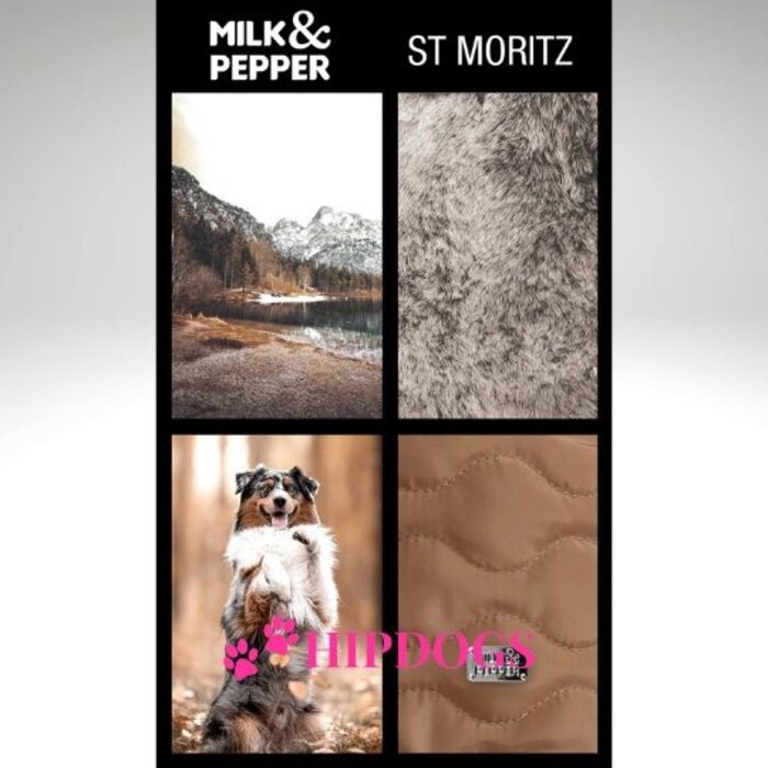 Milk & Pepper Milk & Pepper Dog Nest St. Moritz Grijs