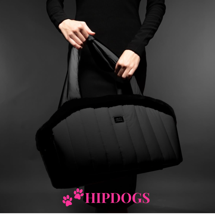 Milk & Pepper Milk & Pepper schoudertas hond Nanouk zwart