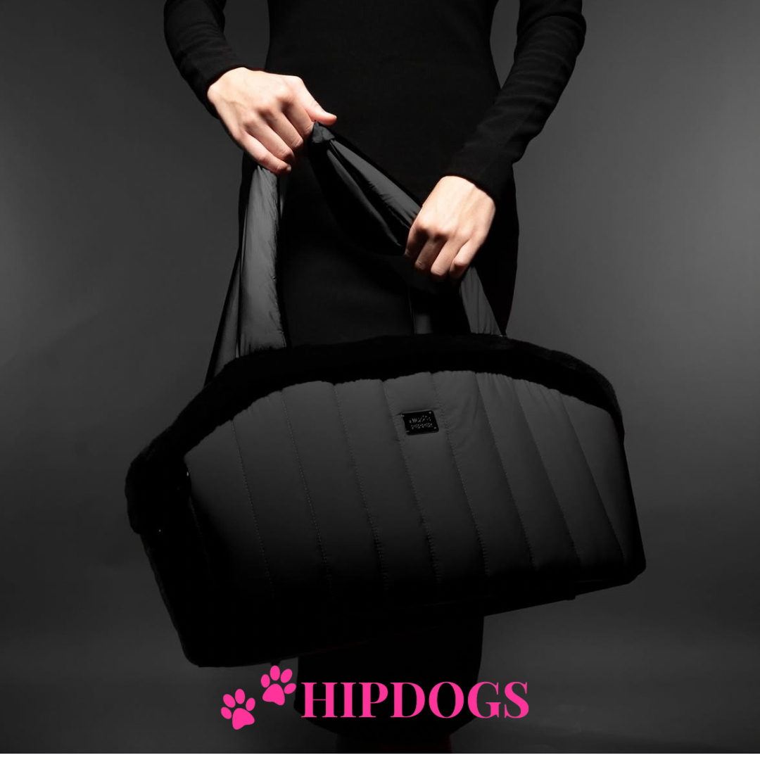 Milk & Pepper Milk & Pepper schoudertas hond Nanouk zwart