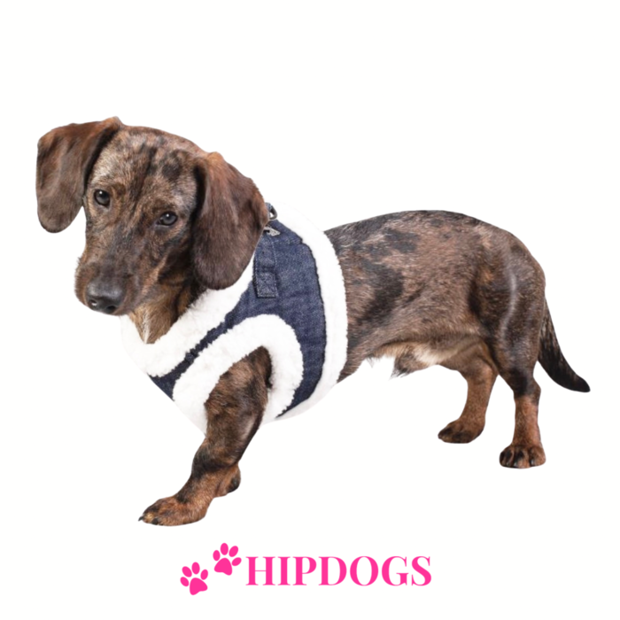 Milk & Pepper Milk & Pepper winter harnas hond Tyler Denim Blue