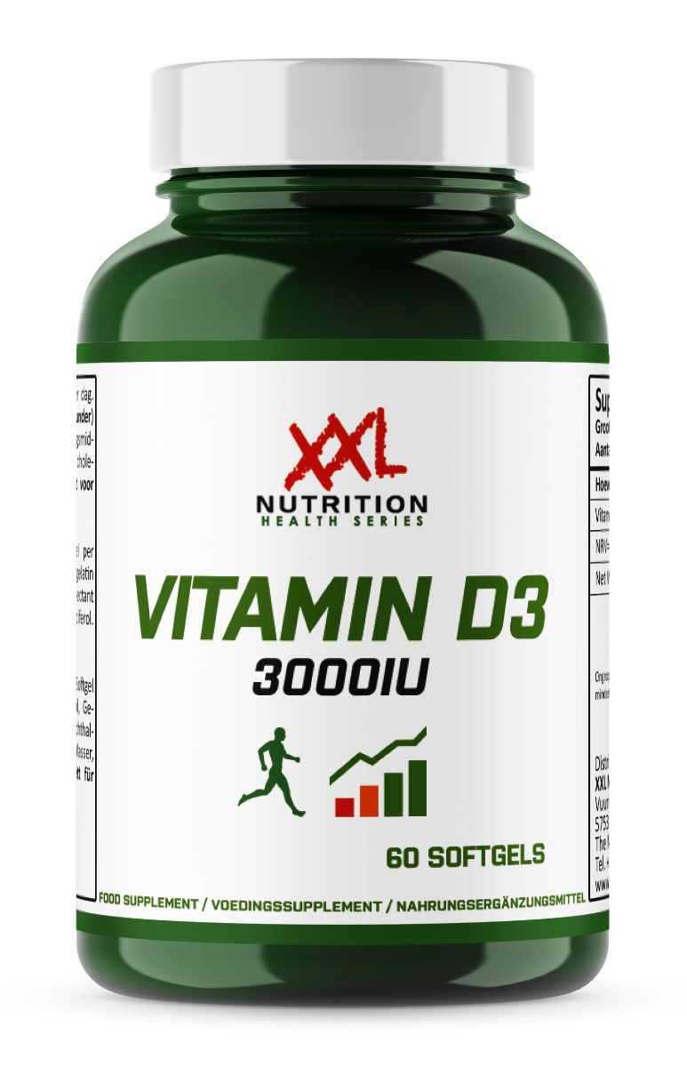 Vitamine D3 3000IU 60 gelcaps