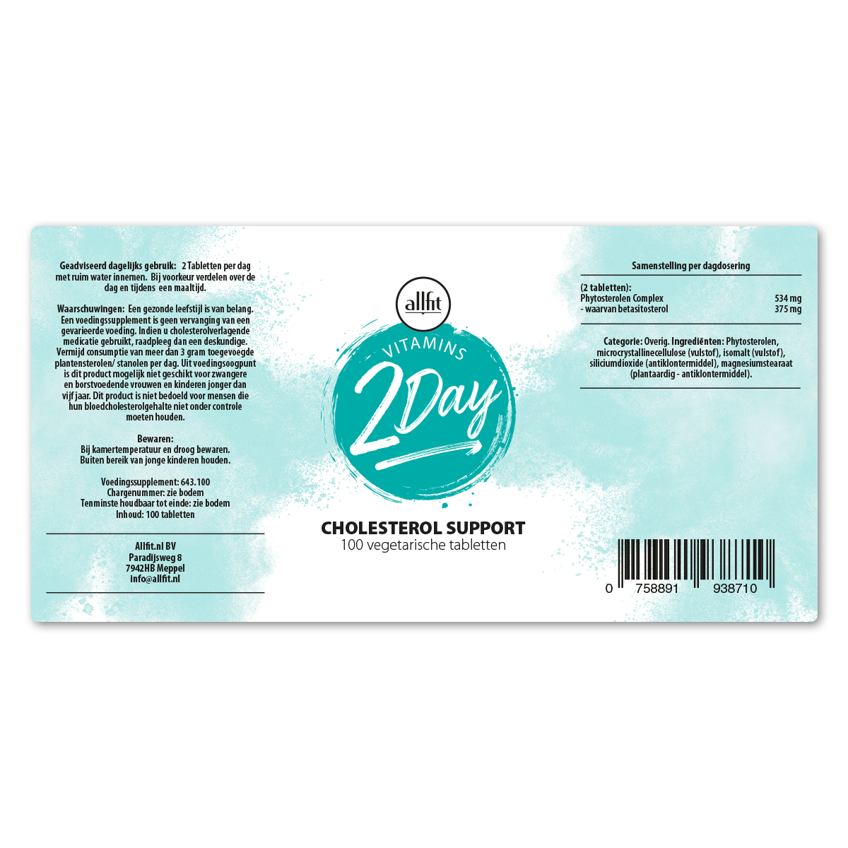 Cholesterol Support 100 tabletten