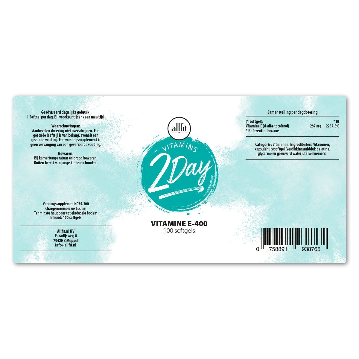 Vitamine E 400 100 softgels