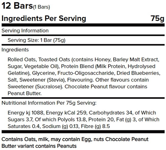 Warrior Raw Protein Flapjack
