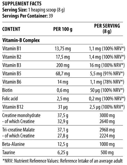 DORIAN YATES NUTRITION - THE CREATINE