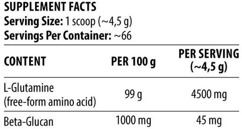 DY - GLUTAMINE UNFLAVOURED 300G
