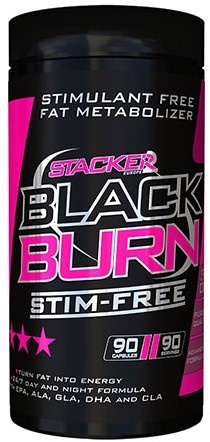 Stacker2 Black Burn Stim Free 90 caps