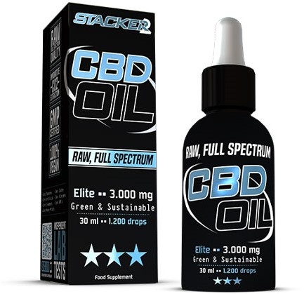 Stacker2 CBD Oil Elite - 3000mg Raw - 30 ml