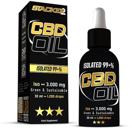 Stacker2 CBD Oil iso - 3000mg Raw - 30 ml