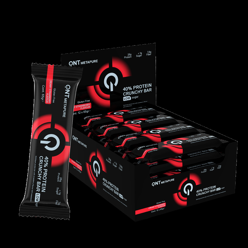 QNT 40% Protein Crunchy Bar 12 Pack
