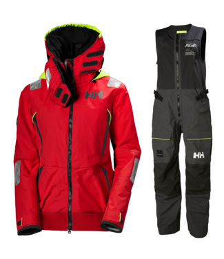 Helly Hansen Helly Hansen Zeilpak Dames Aegir Race Rood/Zwart