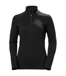 Helly Hansen Helly Hansen LIFA Merino Midweight Thermoshirt Halve Rits Dames Zwart