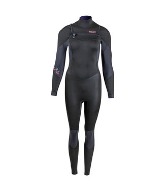 Prolimit Prolimit Wetsuit Dames Fire Freezip 4/3 Zwart