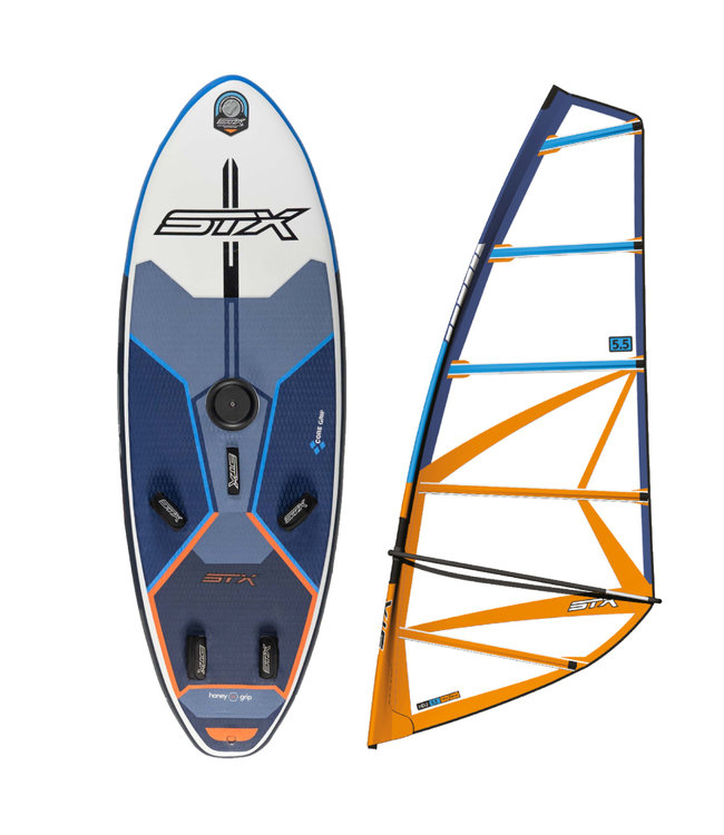 STX Windsurf Set Opblaasbaar 280 Board + 5.5 m2 Surfzeil