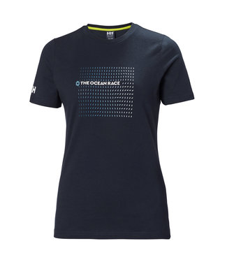 Helly Hansen Helly Hansen T-shirt Dames Ocean Race Donkerblauw