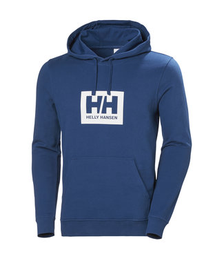 ring Rondlopen meel Helly Hansen Hoodie Heren HH Box Blauw - Watersportsonline.nl