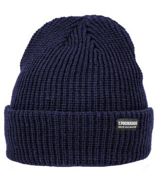 Poederbaas Poederbaas Beanie Muts Donkerblauw