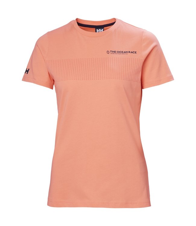 Helly Hansen T-shirt Dames Ocean Race Oranje
