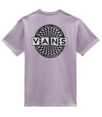 Vans Vans T-Shirt Heren Checkerboard Logo Paars
