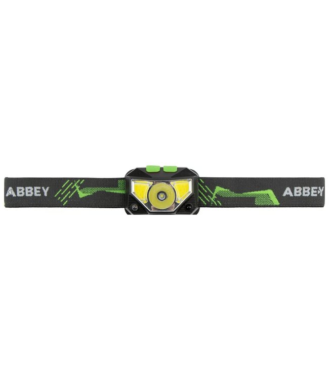 Abbey Camp Hoofdlamp Motion Sensor Antraciet/Groen