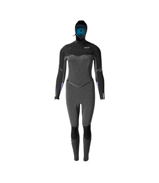 Prolimit Prolimit Wetsuit Dames Oxygen Hooded 6/4mm Zwart