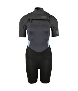 Prolimit Prolimit Shorty Wetsuit Dames Fire Freezip 2/2mm Blauw/Grijs