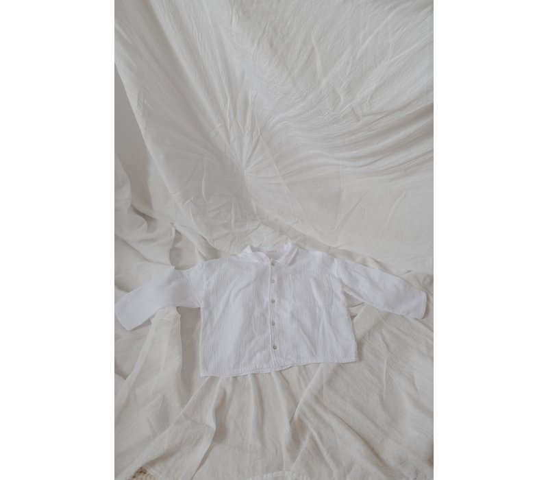 KOREAN WEAR Boxy Shirt - WHITE