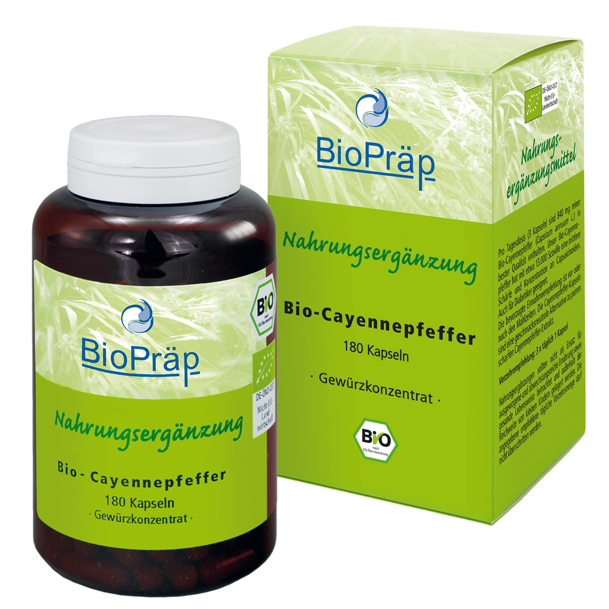 Organic Cayenne Capsules BioPraep BioPraep Handelsgesellschaft mbH