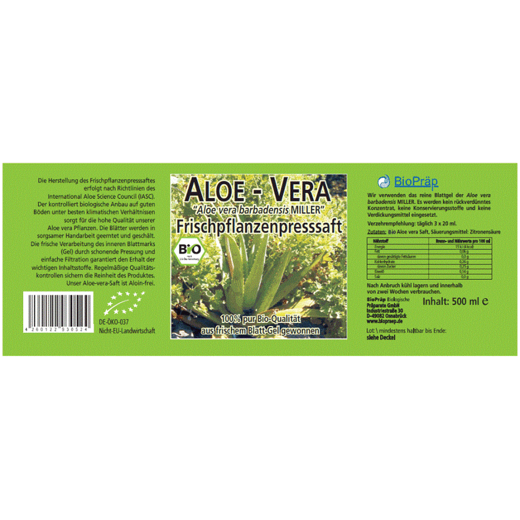 Organic Aloe Vera Juice