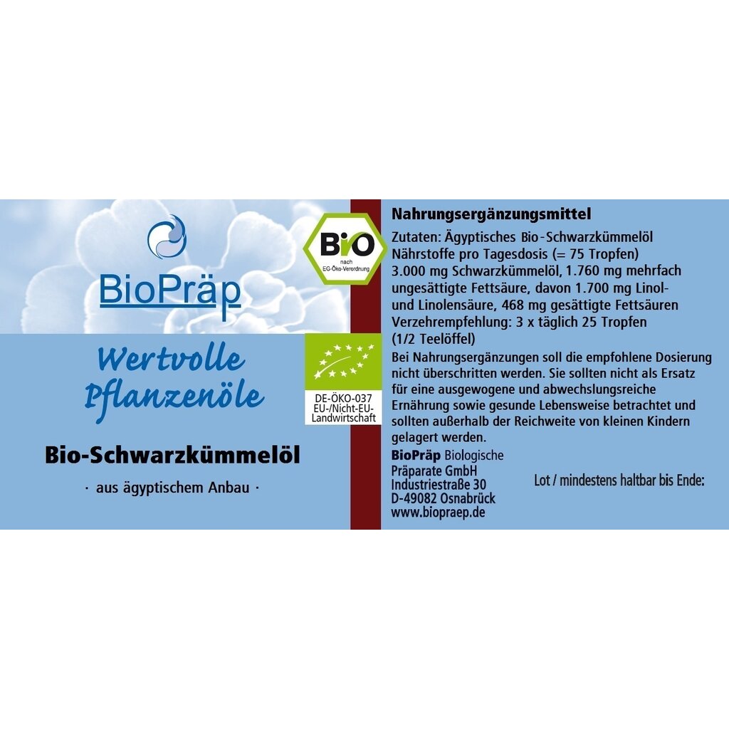 BIO Schwarzkümmelöl ägyptisch