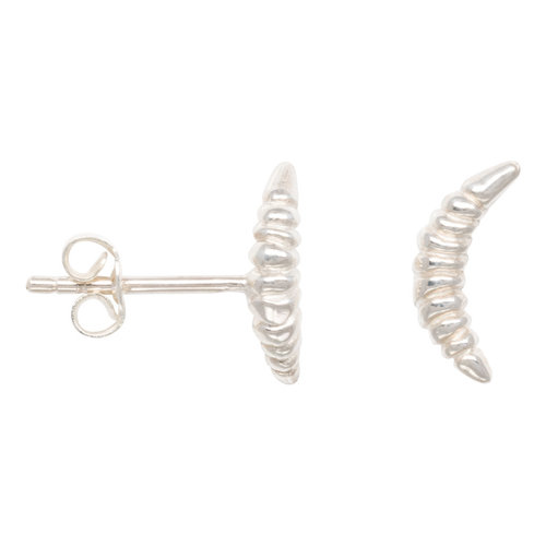 Anna + Nina Anna + Nina Earrings Bird Leg Curved Silver Anna + Nina Anna + Nina Earrings Bird Leg Curved Silver