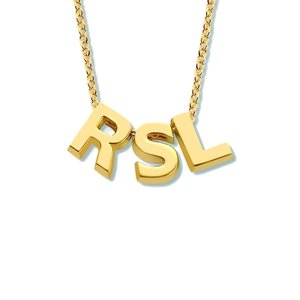 Minitials Minitials Drie Signature Ketting Minitials Minitials Drie Signature Ketting