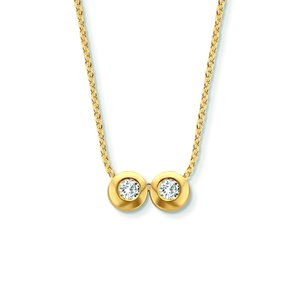 Minitials Minitials Two Diamond Necklace