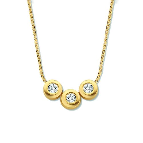 Minitials Minitials Three Diamond Necklace