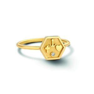 Minitials Minitials Exagoni Diamant Ring Minitials Minitials Exagoni Diamant Ring