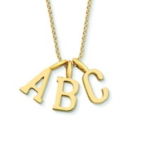 Minitials Drie Oblique Ketting