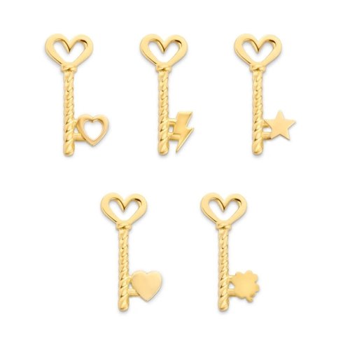 Minitials Minitials One Key To My Heart Necklace